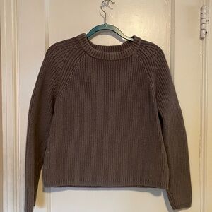 Quince Fisherman Sweater, 100% Organic Cotton, size M